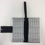 Nappy Wallet – Black Check Pattern