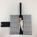 Nappy Wallet – Black Check Pattern