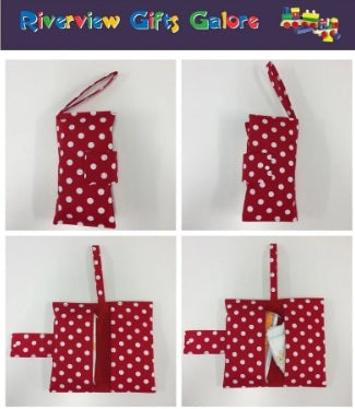 Nappy Wallet – Red with White Spots
