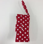 Nappy Wallet – Red with White Spots