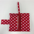 Nappy Wallet – Red with White Spots