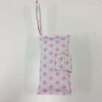 Nappy Wallet – White with Pink Spots