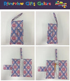 Nappy Wallet – Blue Pink Pattern