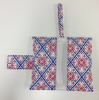 Nappy Wallet – Blue Pink Pattern