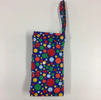 Nappy Wallet – Blue with Colourful Dots