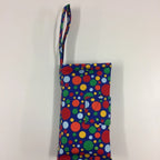 Nappy Wallet – Blue with Colourful Dots