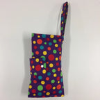 Nappy Wallet – Purple with Colourful Dots