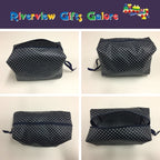 Wash Bag - Boxed - Navy Spot