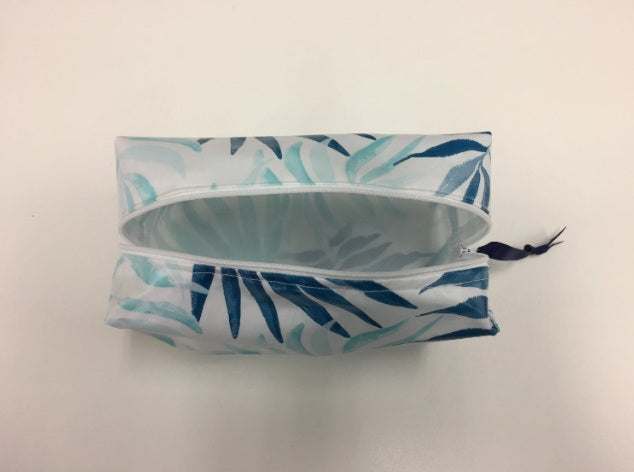 Wash Bag - Boxed - Blue Ferns