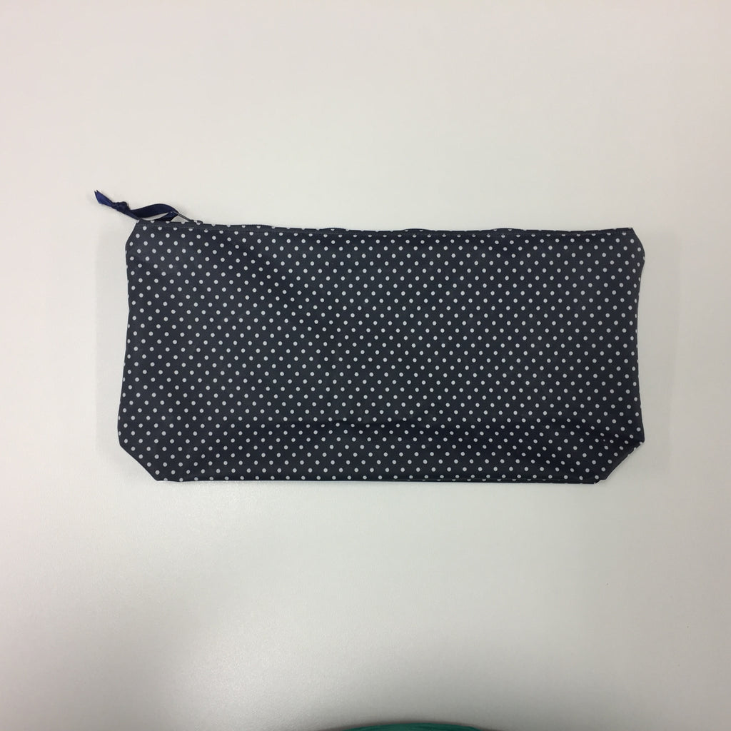 Wash Bag - Large - Navy Spot