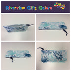 Wash Bag - Large - Blue Ferns
