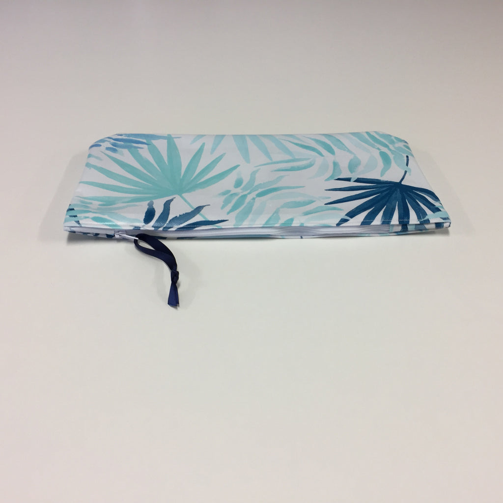 Wash Bag - Large - Blue Ferns