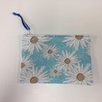 Zip Clutch - Daisy Blue