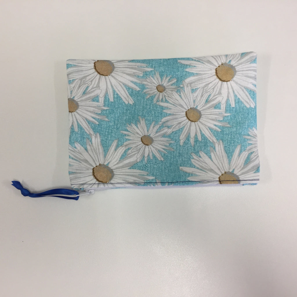 Zip Clutch - Daisy Blue