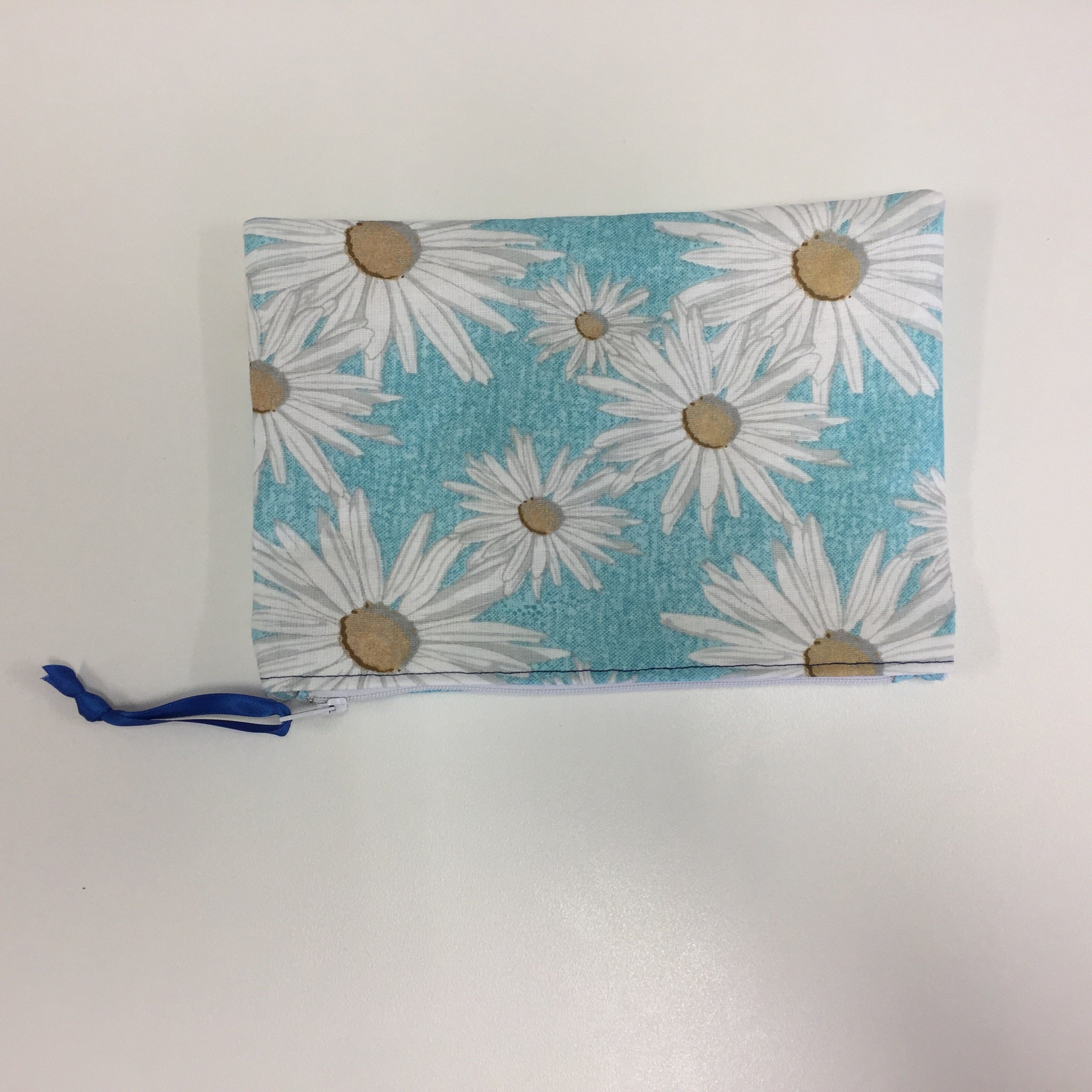 Zip Clutch - Daisy Blue