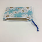 Zip Clutch - Daisy Blue