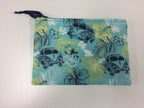 Zip Clutch - Hibiscus Combi Blue