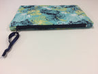 Zip Clutch - Hibiscus Combi Blue