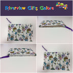 Zip Clutch - Bird Houses