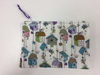 Zip Clutch - Bird Houses