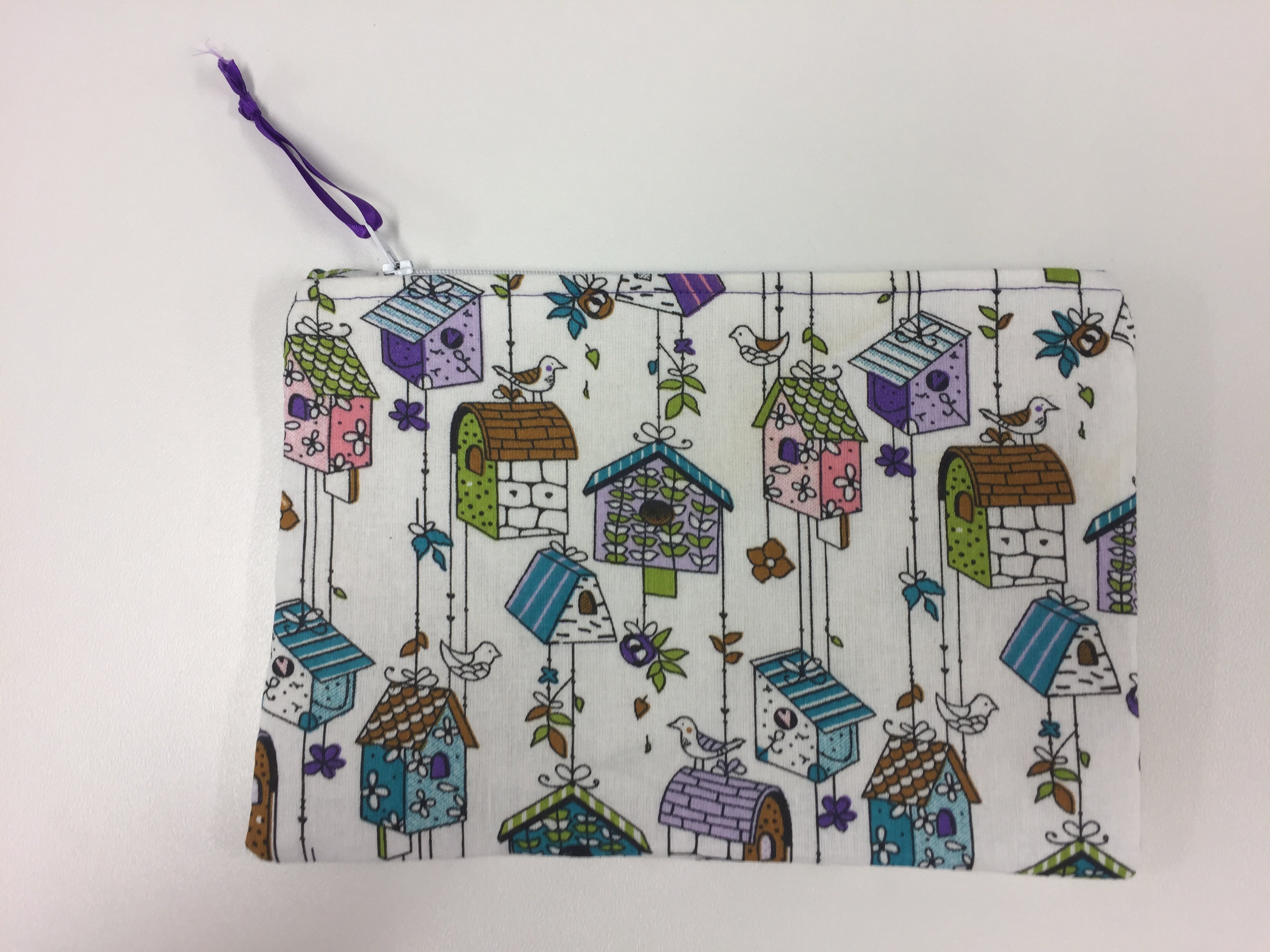 Zip Clutch - Bird Houses