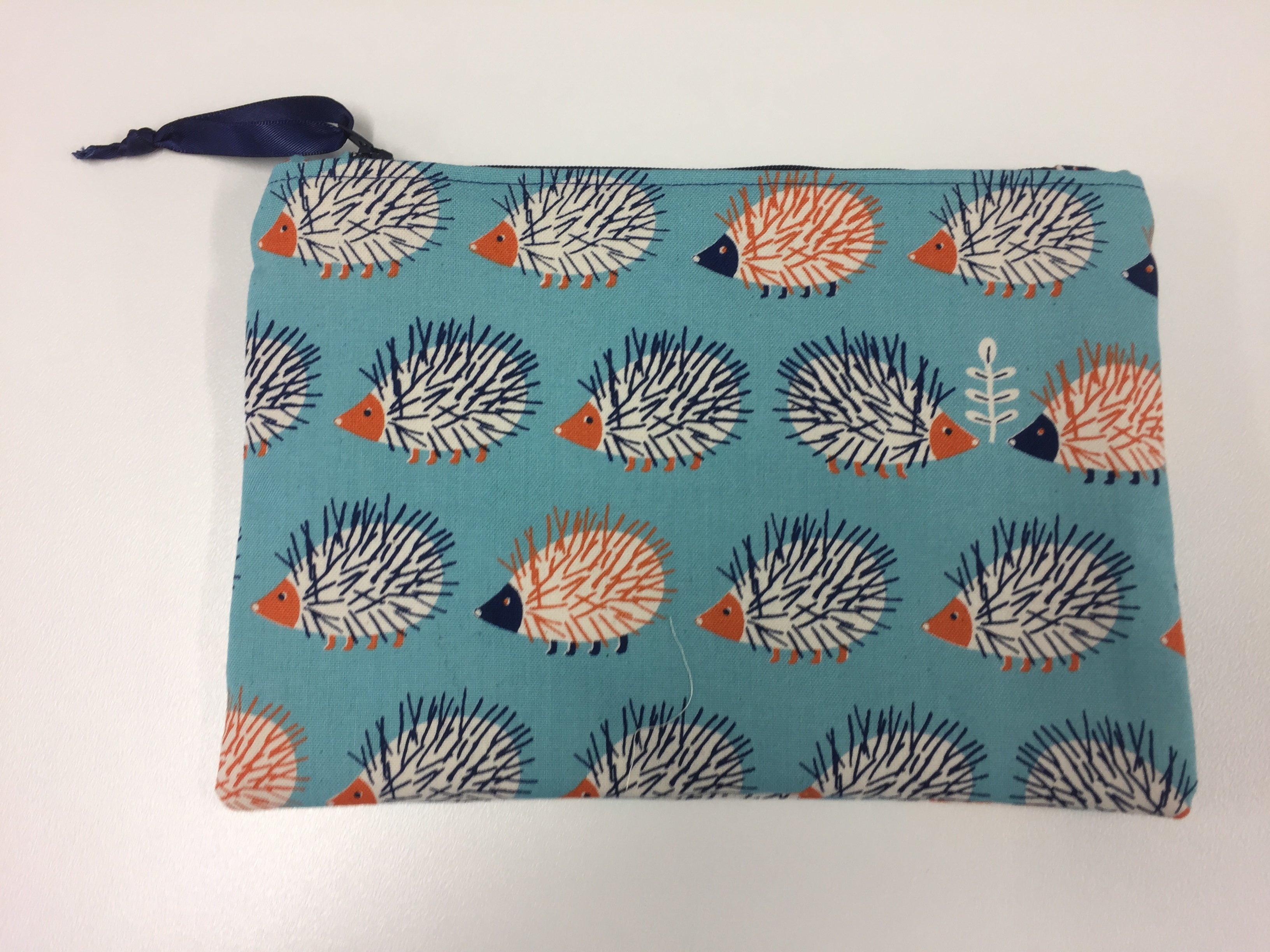 Zip Clutch - Echidnas Blue