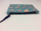 Zip Clutch - Echidnas Blue