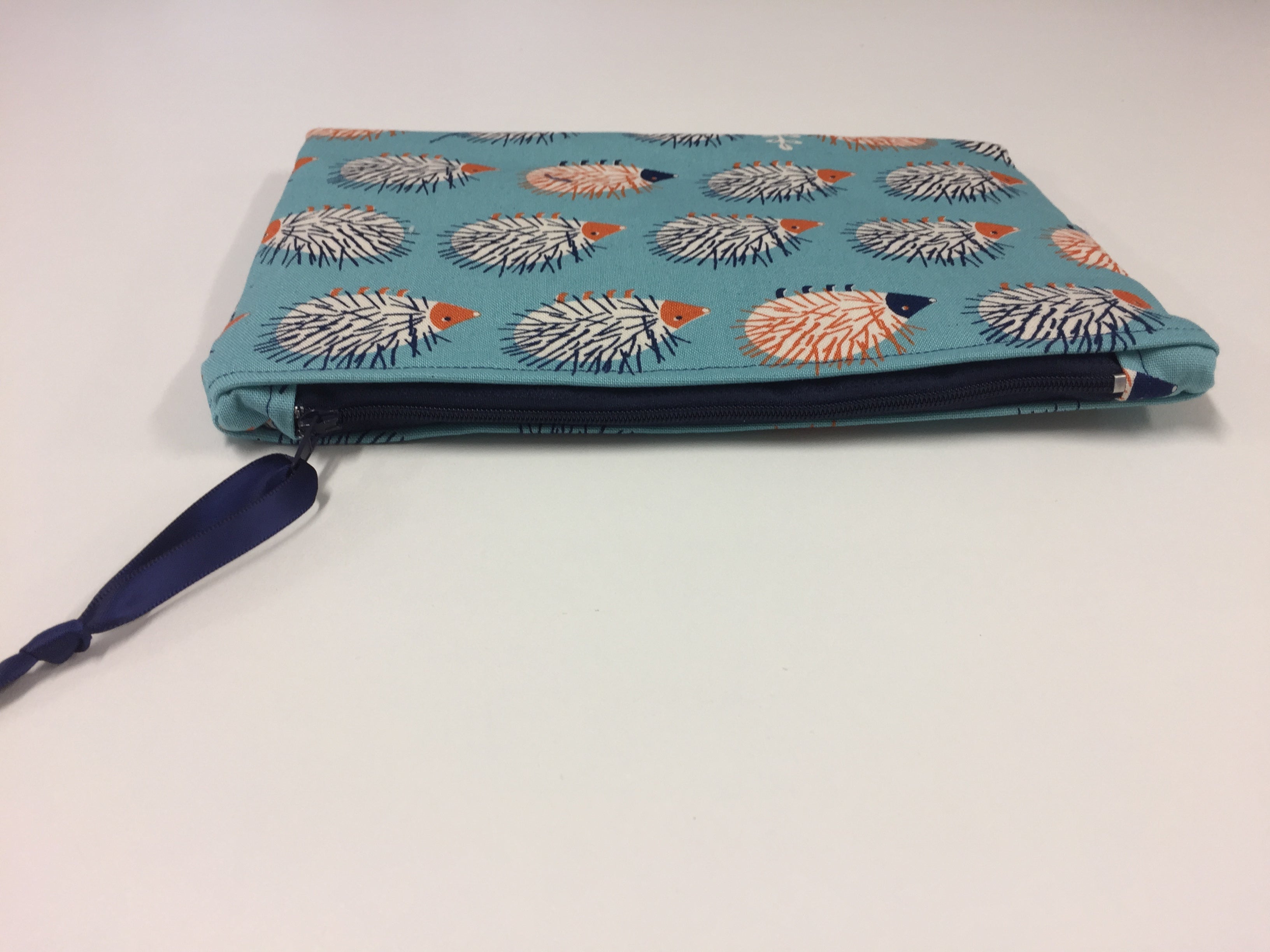 Zip Clutch - Echidnas Blue
