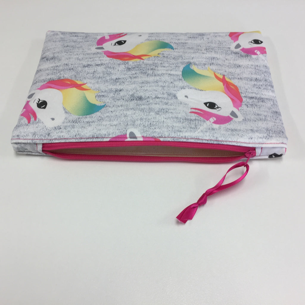 Zip Clutch - Unicorns