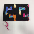Zip Clutch - Llamas Black