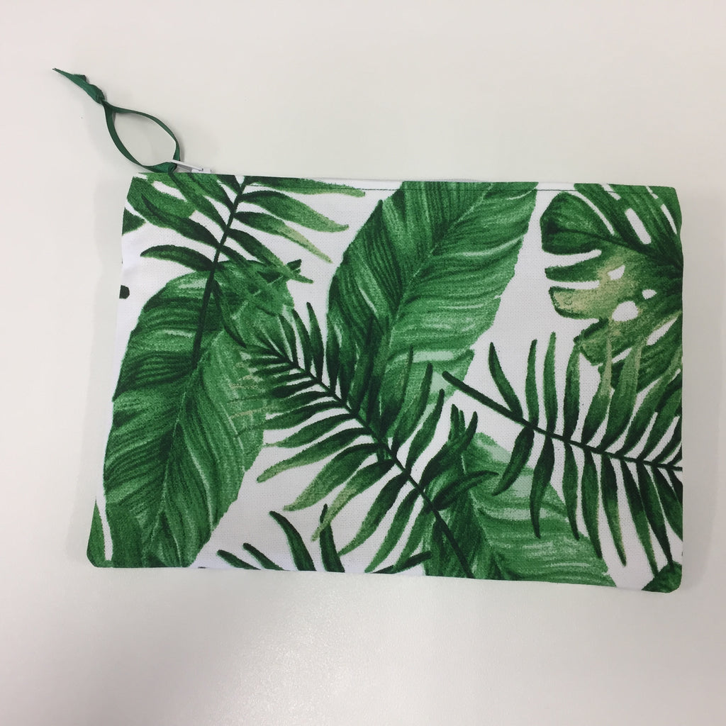 Zip Clutch - Forest Leaf