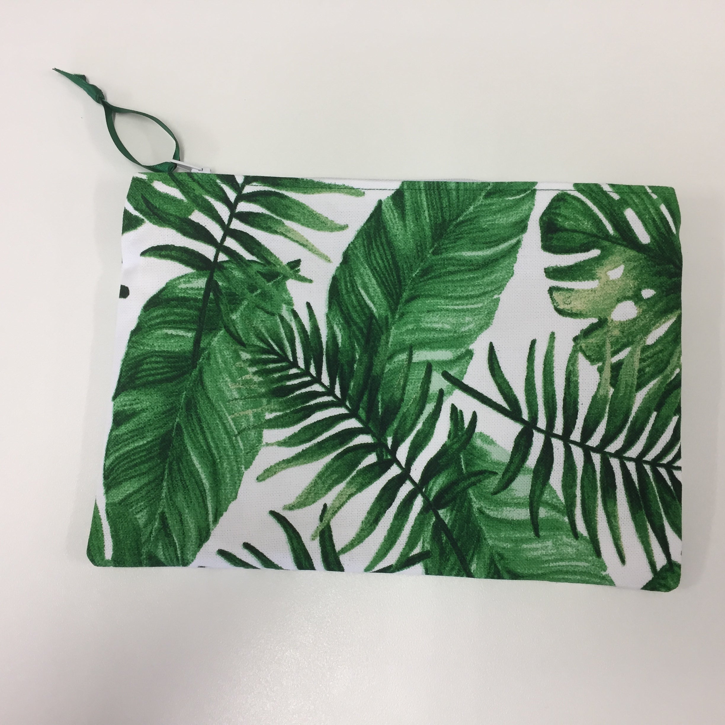 Zip Clutch - Forest Leaf