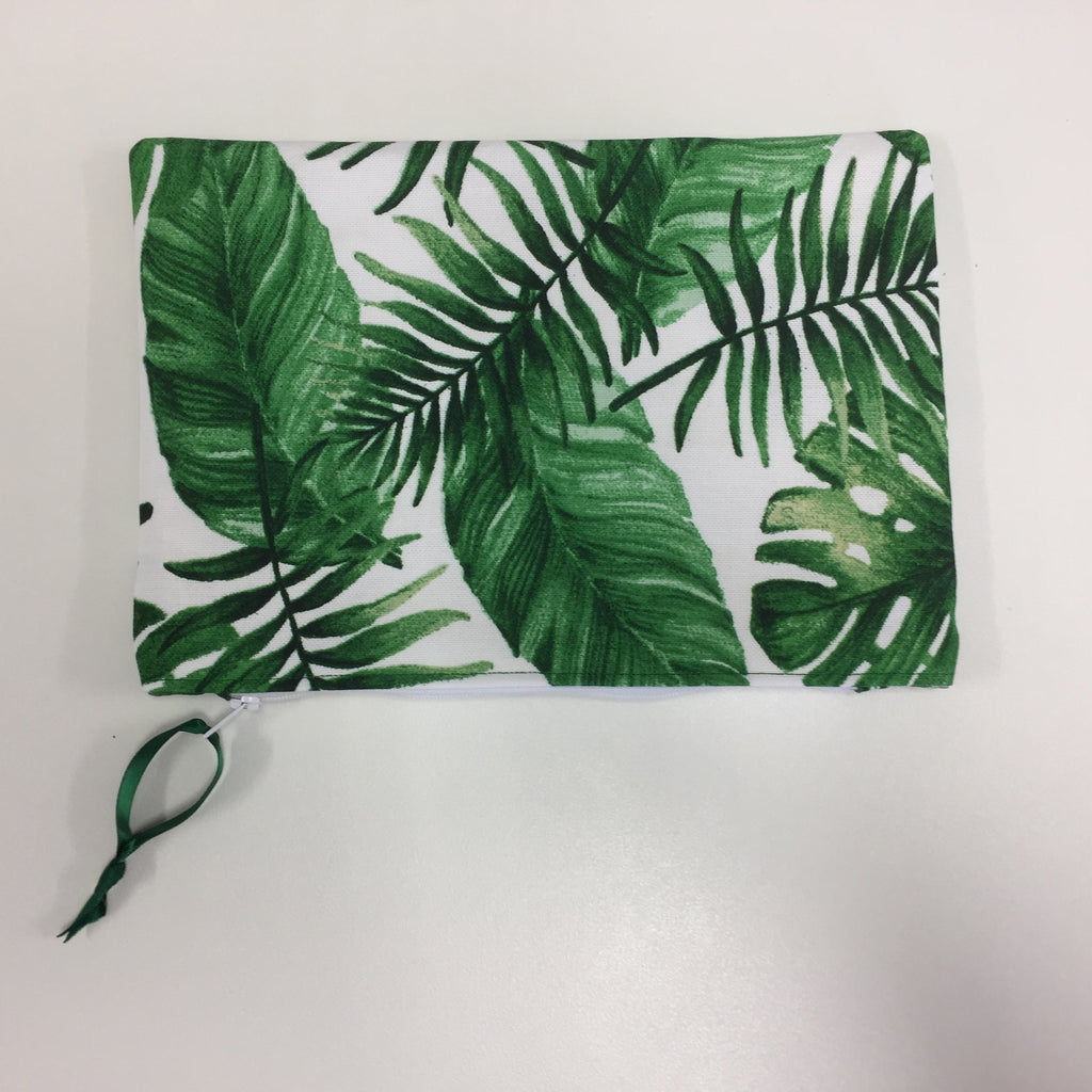 Zip Clutch - Forest Leaf