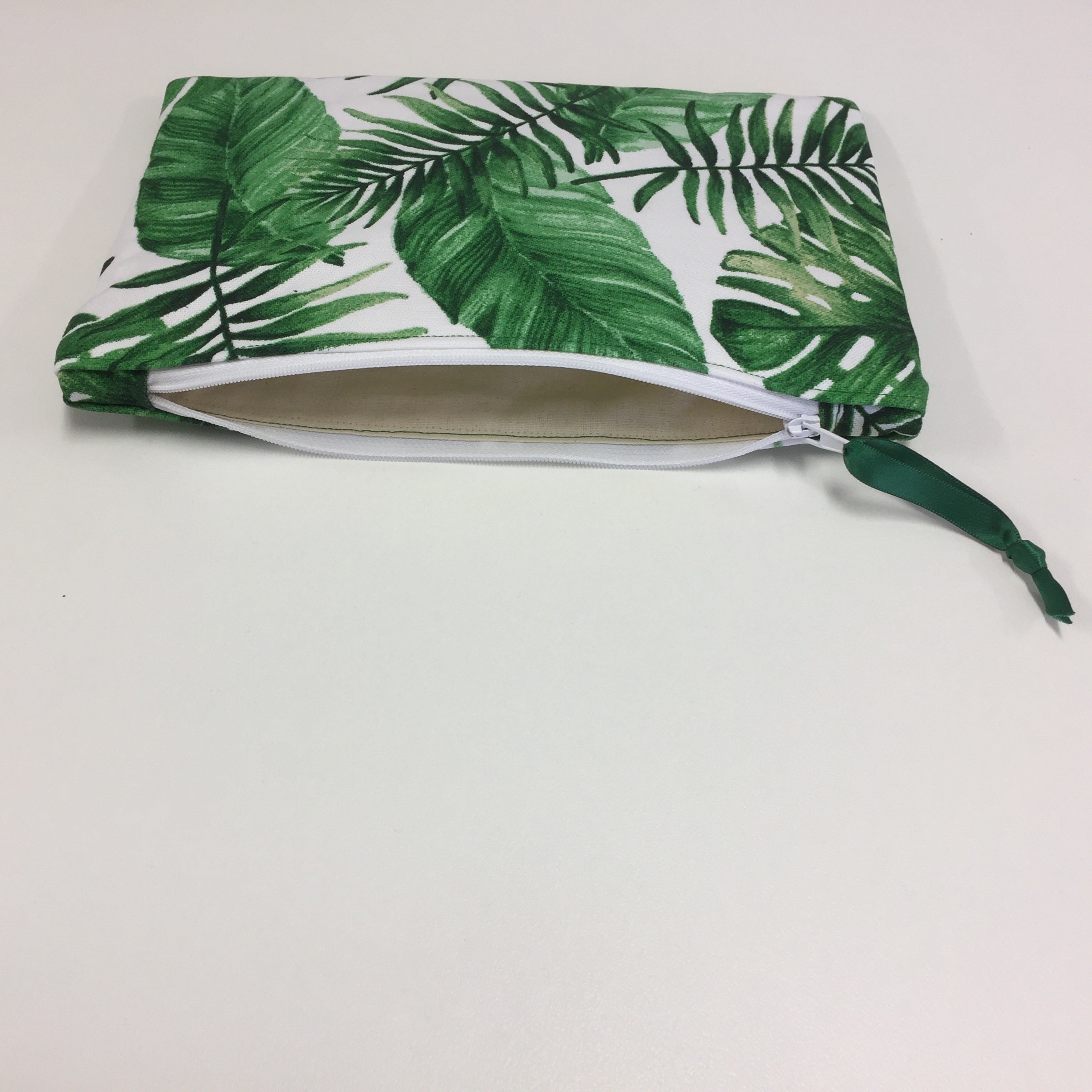 Zip Clutch - Forest Leaf