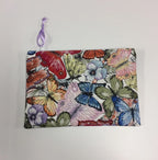 Zip Clutch - Pastel Butterfly