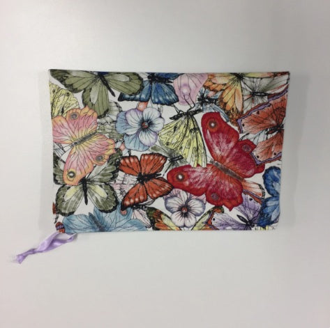 Zip Clutch - Pastel Butterfly