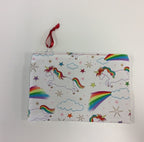 Zip Clutch - Unicorns & Rainbows