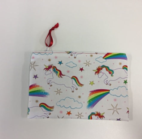 Zip Clutch - Unicorns & Rainbows