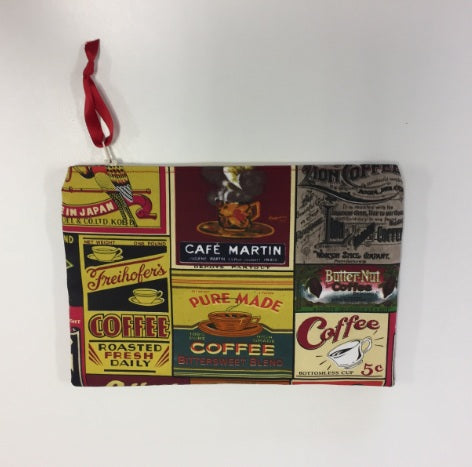 Zip Clutch - Vintage Coffee