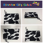 Zip Clutch - Cow Print