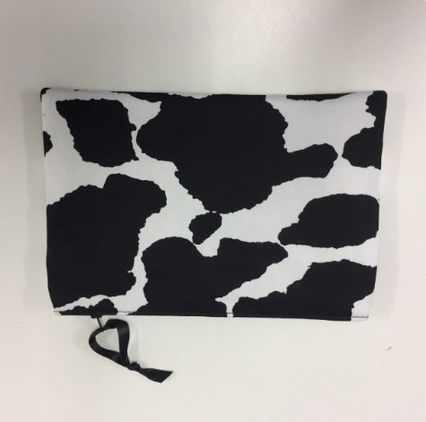 Zip Clutch - Cow Print