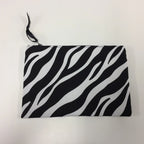 Zip Clutch - Zebra Print