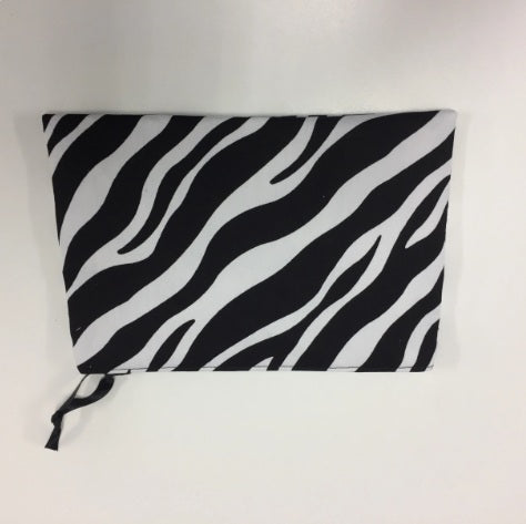 Zip Clutch - Zebra Print