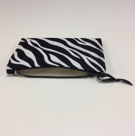 Zip Clutch - Zebra Print