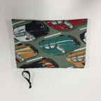 Zip Clutch - Vintage Cars