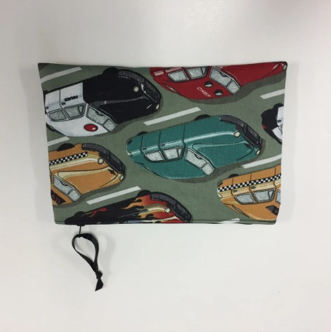 Zip Clutch - Vintage Cars