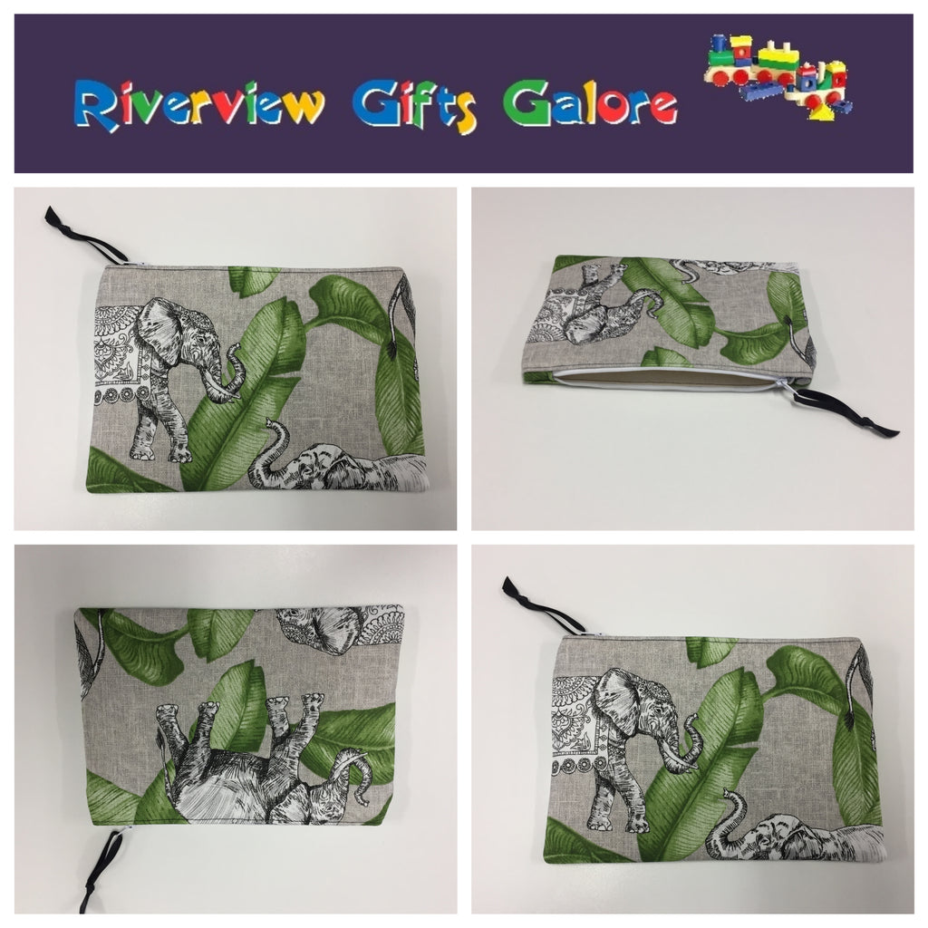 Zip Clutch - Elephant