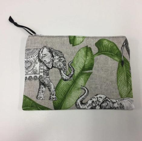 Zip Clutch - Elephant