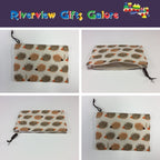 Zip Clutch - Echidnas Cream