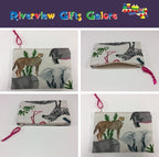 Zip Clutch - Safari